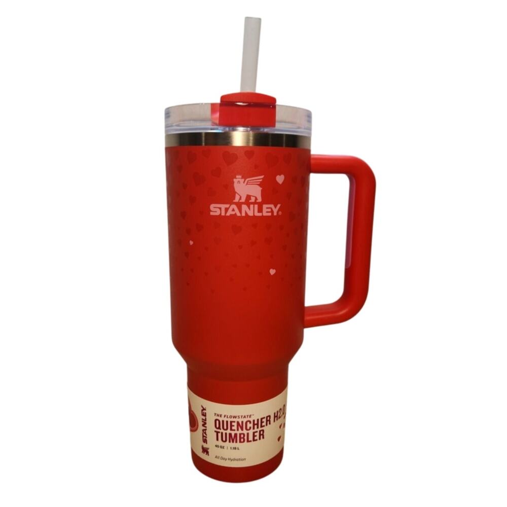 Stanley Target Exclusive Valentine's Day 2025 Ruby Hearts 40oz Tumbler IN HAND!